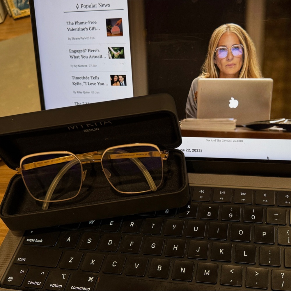 Mykita Carrie Bradshaw Glasses for Home Office.
